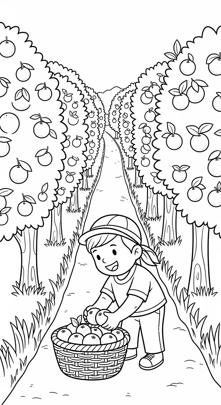 in tranh tô màu Tranh Tô Màu Cam cho bé 6 tuổi 1