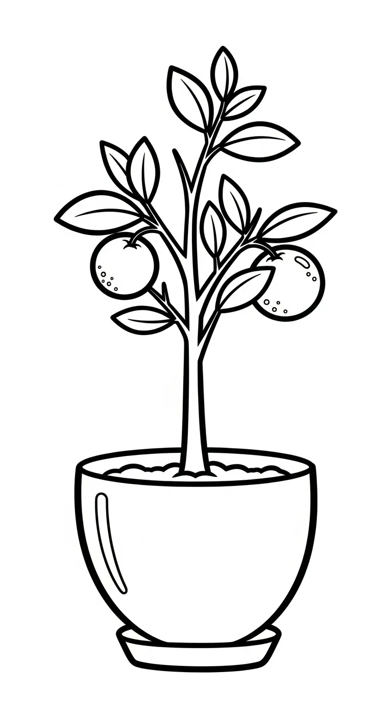 in tranh tô màu Tranh Tô Màu Cam cho bé 6 tuổi