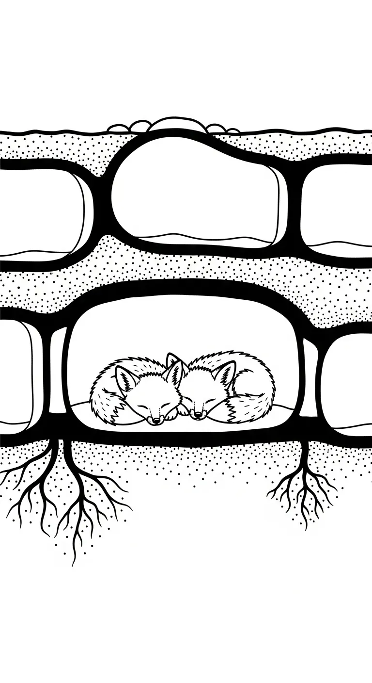 hình tô màu Cáo cho bé 3 tuổi miễn phí