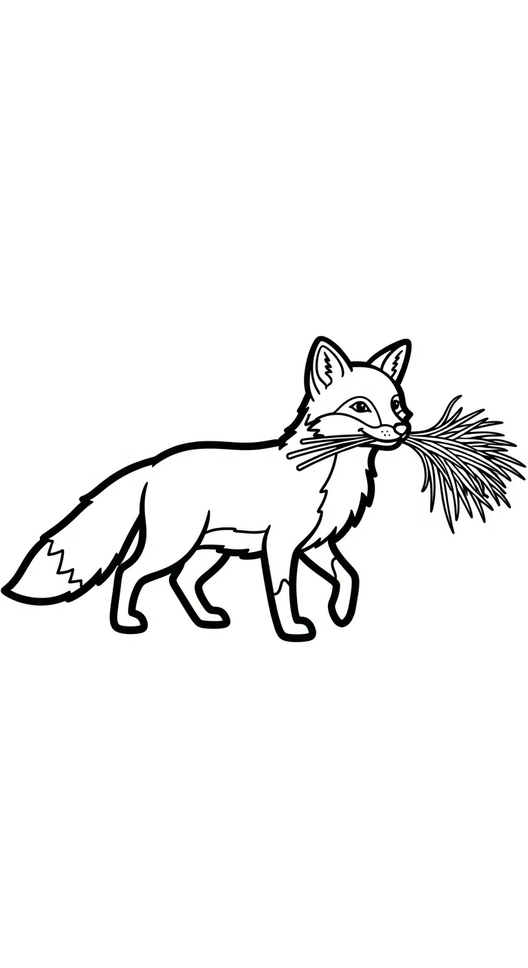 in hình tô màu Cáo khổ A4