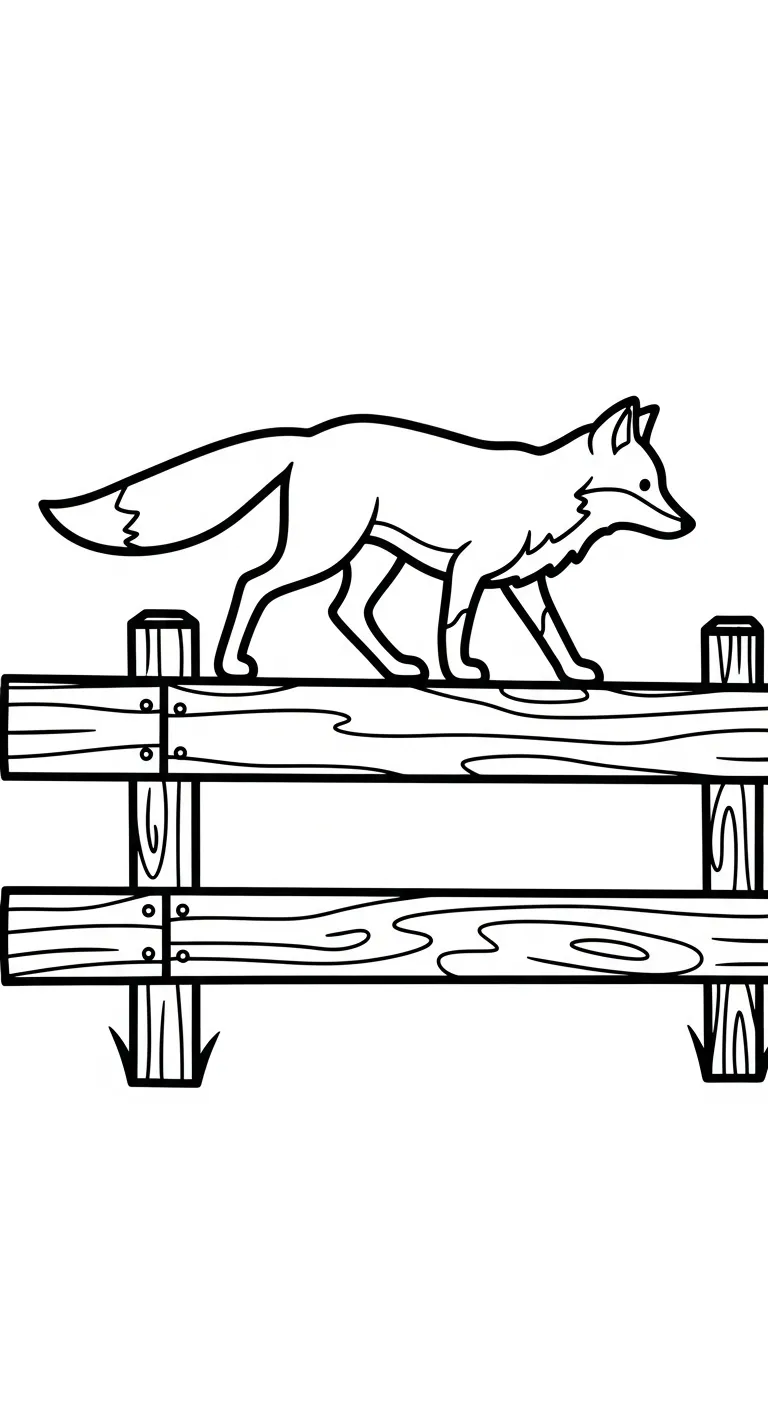 tải hình tô màu Cáo cho bé