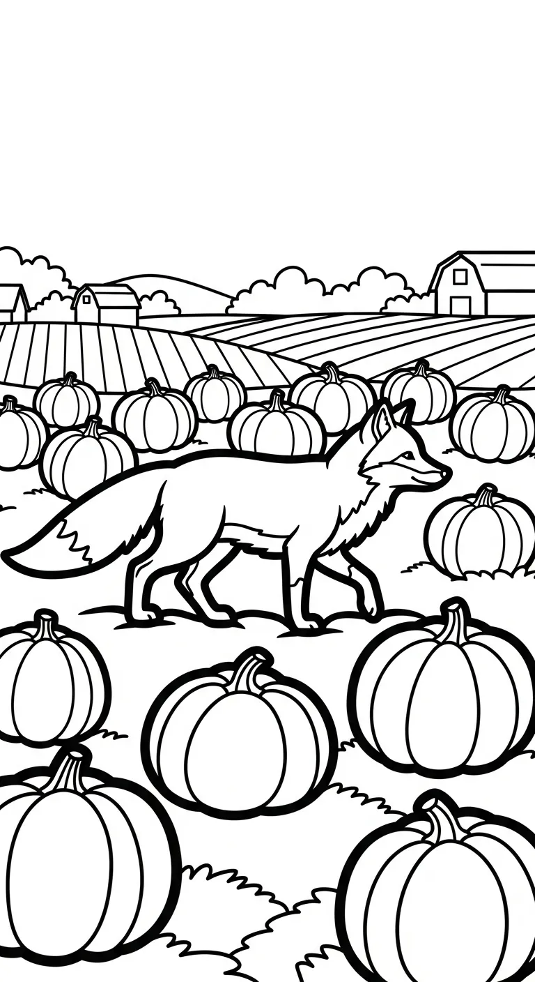 in hình tô màu Cáo cho bé 6 tuổi