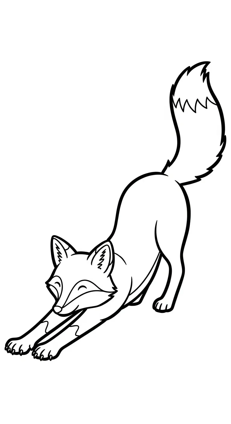 download tranh tô màu Cáo miễn phí