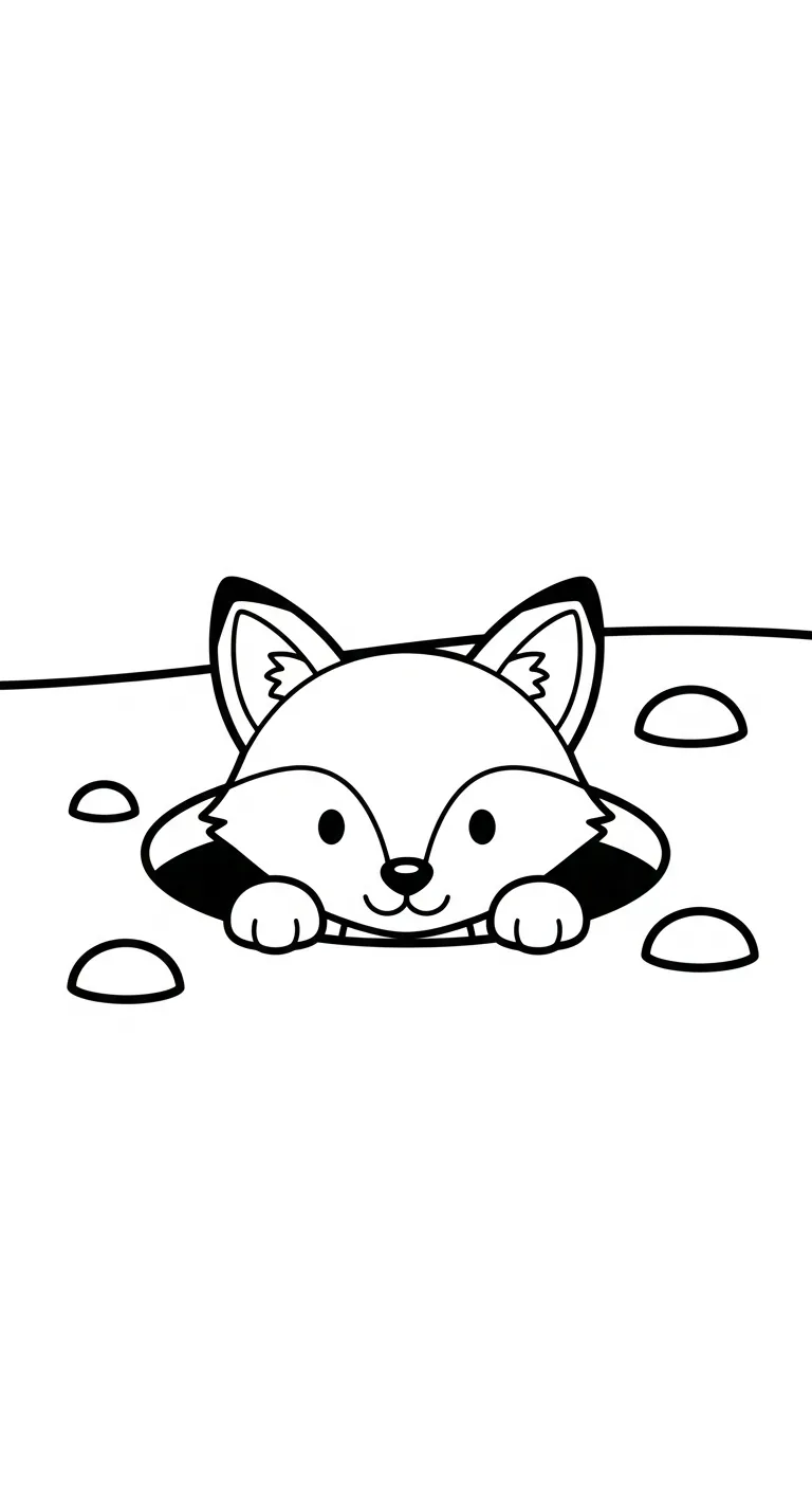 tranh tô màu Cáo cho bé mới nhất