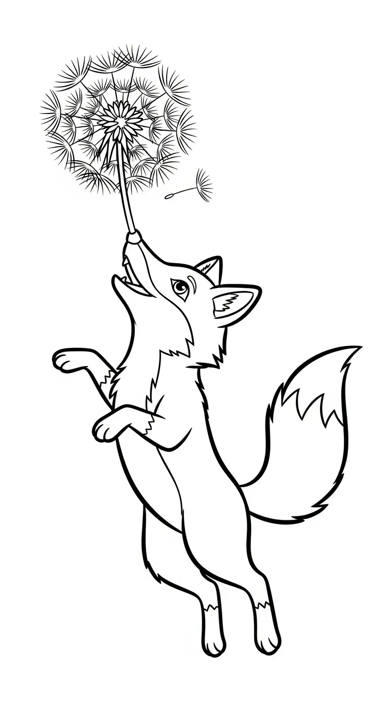 hình tô màu Cáo cho bé 8 tuổi miễn phí
