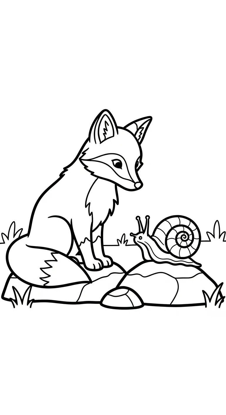 tranh tô màu Cáo cho bé 6 tuổi miễn phí