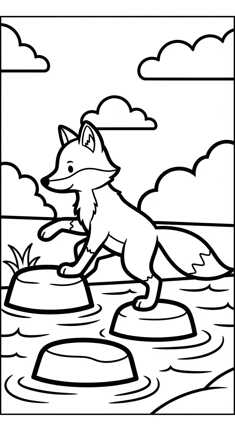 tải tranh tô màu Cáo