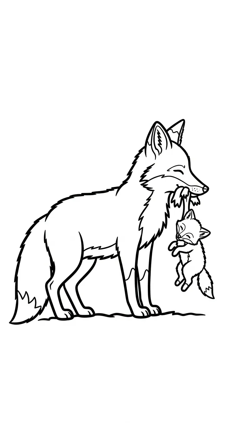 tranh tô màu Cáo miễn phí