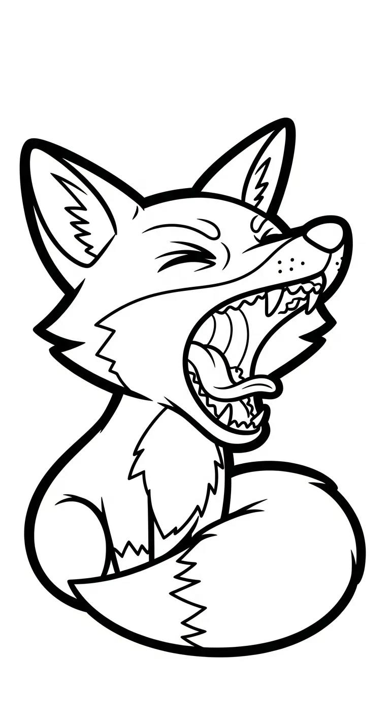 hình tô màu Cáo cho bé mới nhất
