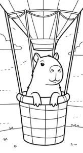 tải hình tô màu Tranh Tô Màu Capybara chất lượng cao