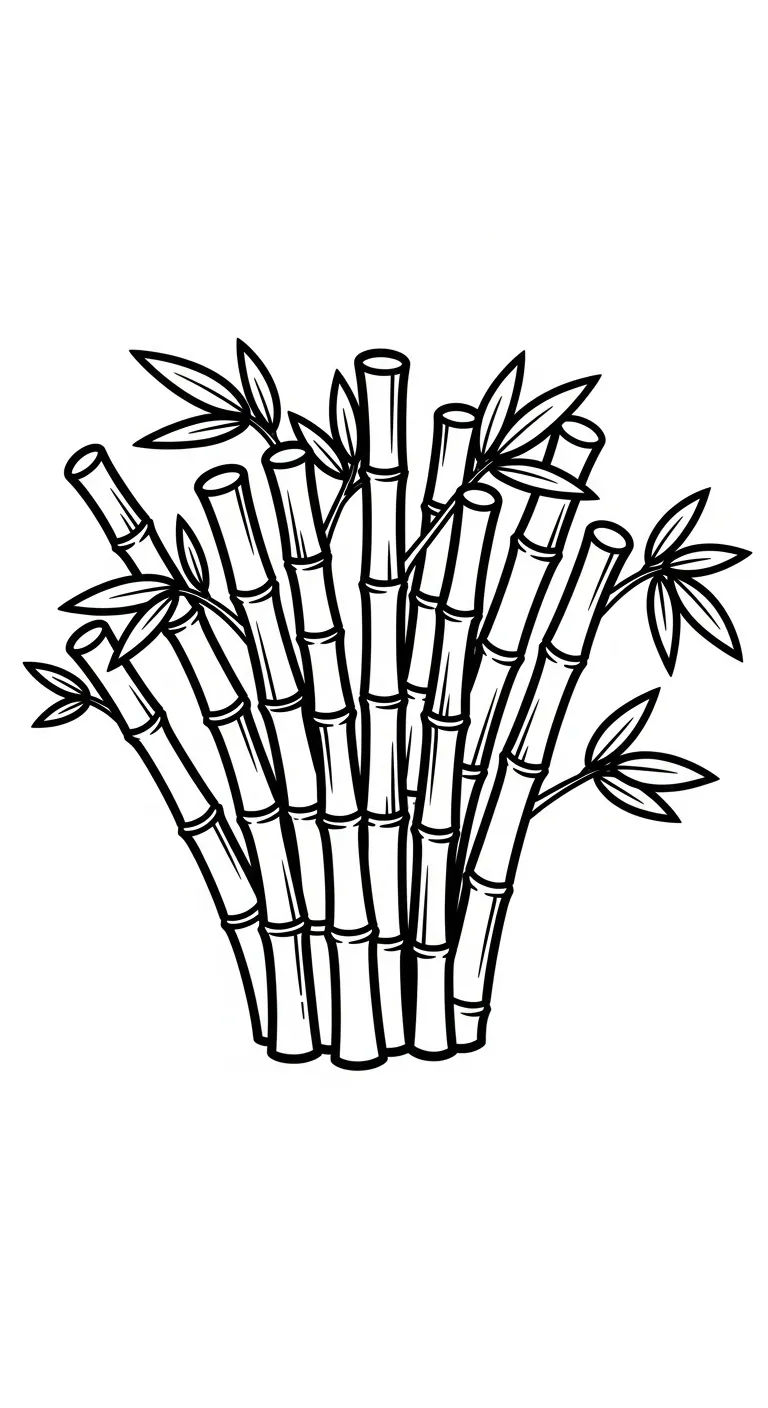 tranh tô màu Cây Tre pdf