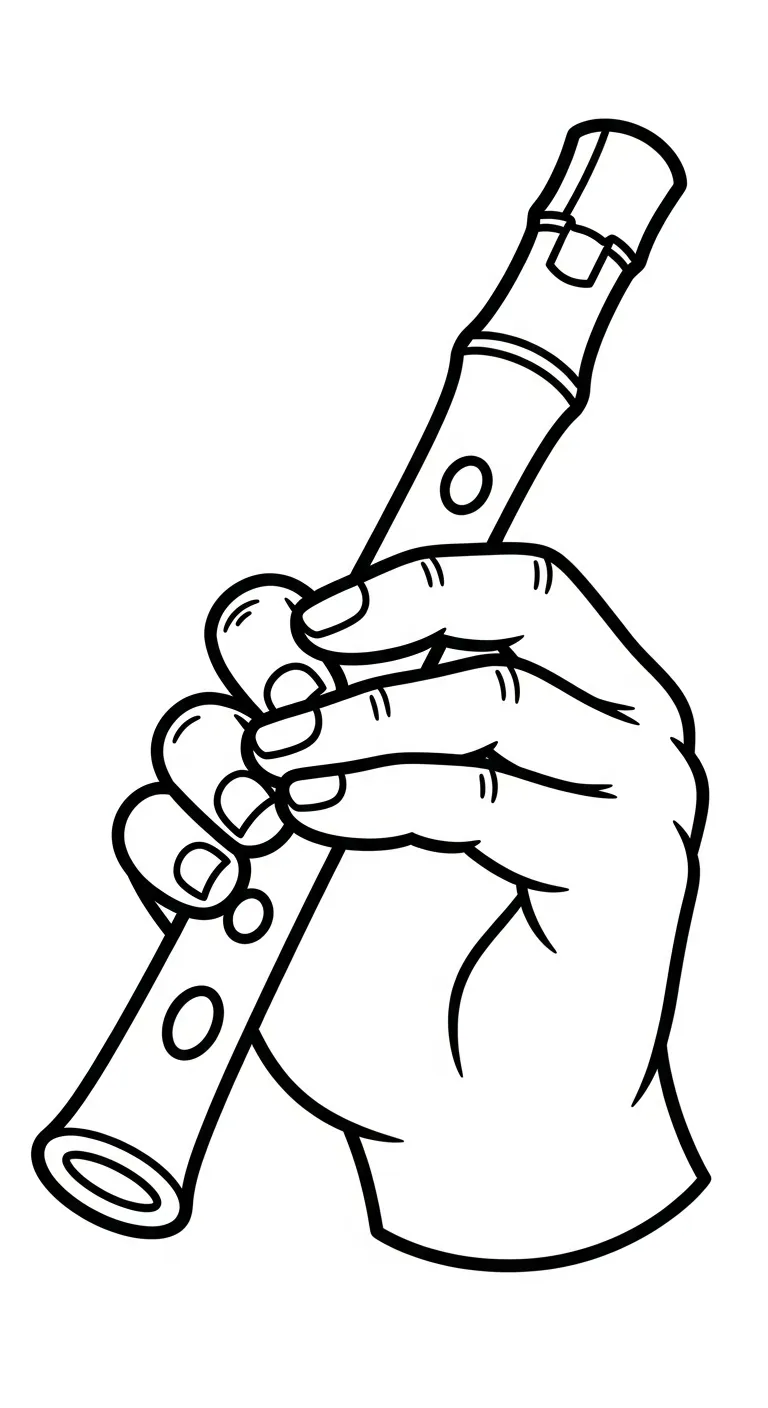 mẫu in hình tô màu Cây Tre cho bé