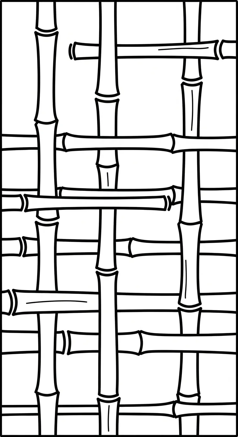 tranh tô màu Cây Tre cho bé mới nhất 1