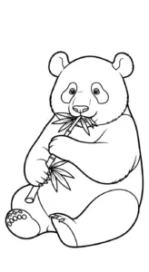 in hình tô màu Cây Tre cho bé 6 tuổi