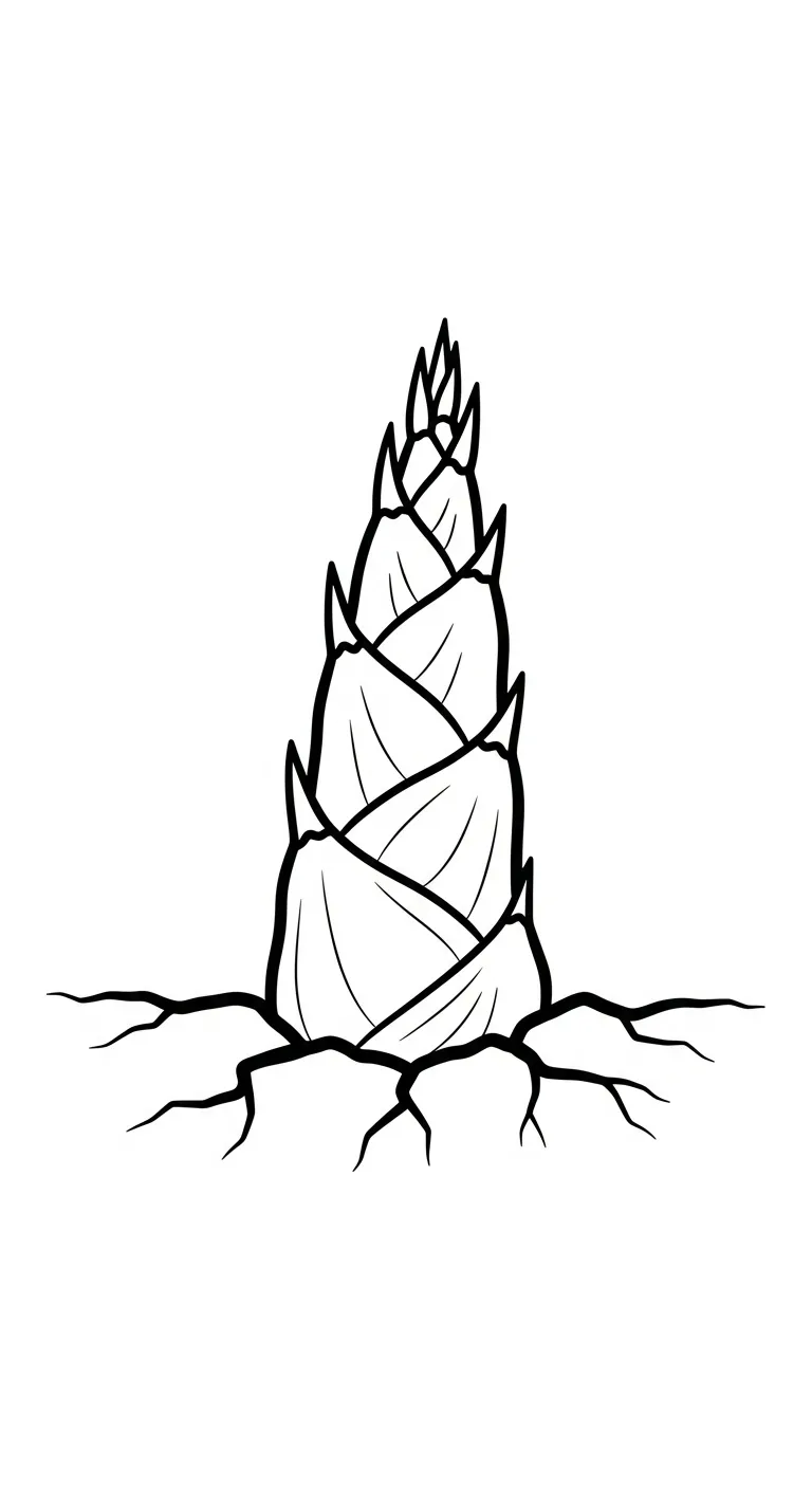 tranh tô màu Cây Tre cho bé 4 tuổi miễn phí