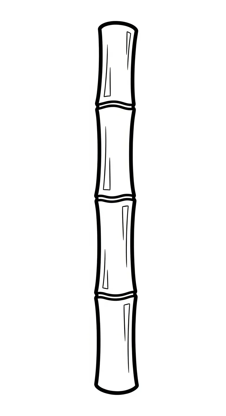 tranh tô màu Cây Tre cho bé 6 tuổi miễn phí