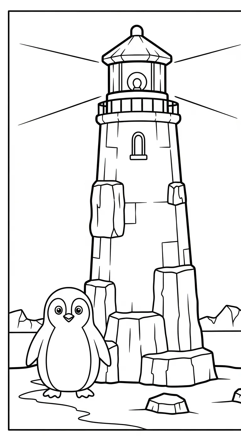 tải hình tô màu Tranh Tô Màu Chim Cánh Cụt cho bé 3 tuổi
