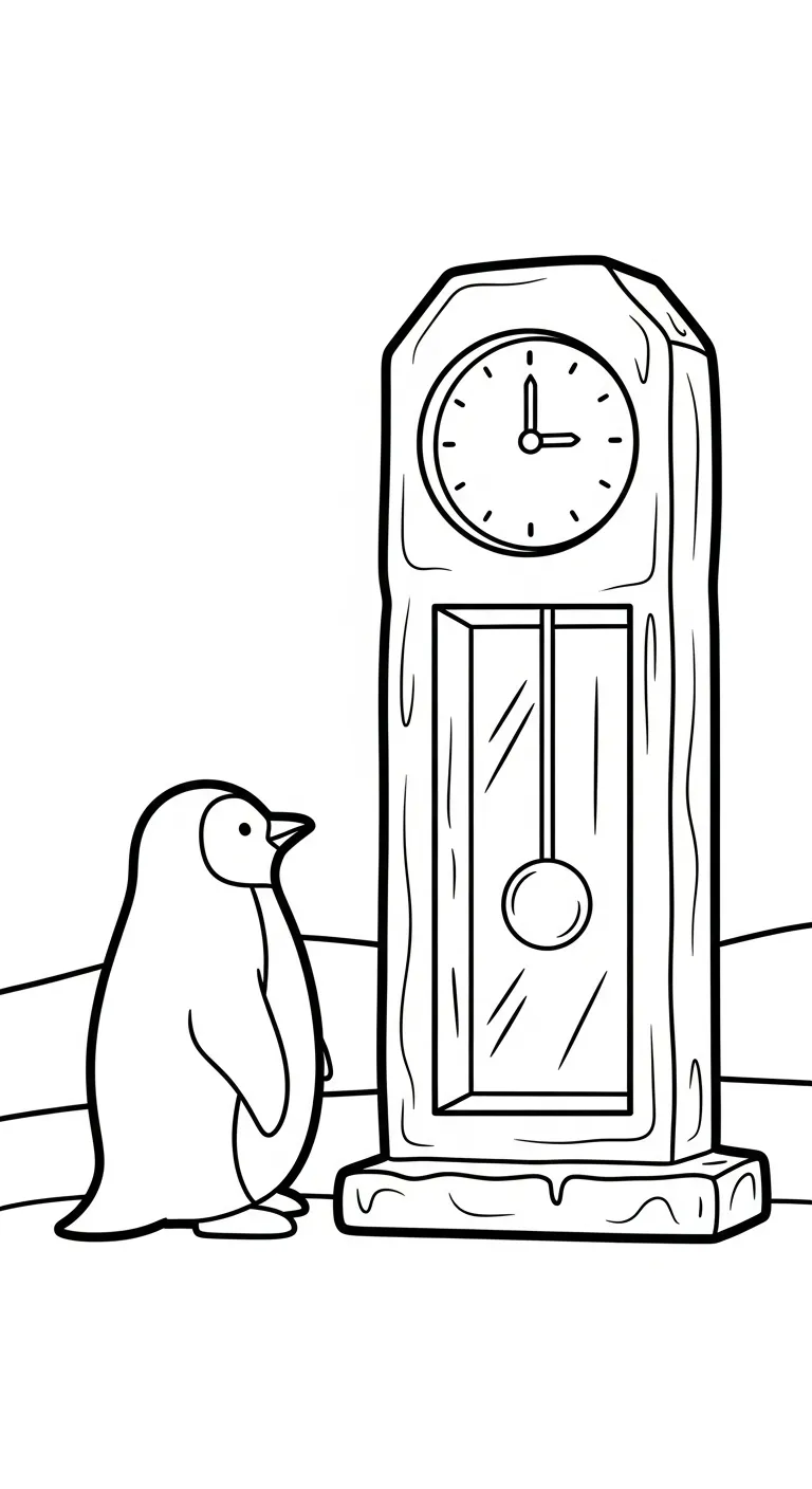 tải hình tô màu Tranh Tô Màu Chim Cánh Cụt cho bé 4 tuổi