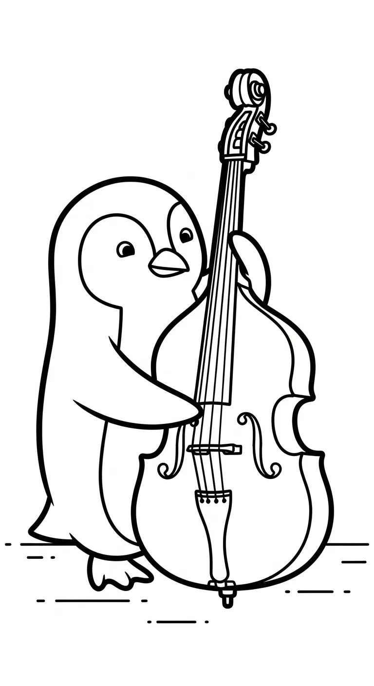 hình tô màu Tranh Tô Màu Chim Cánh Cụt cho bé mới nhất