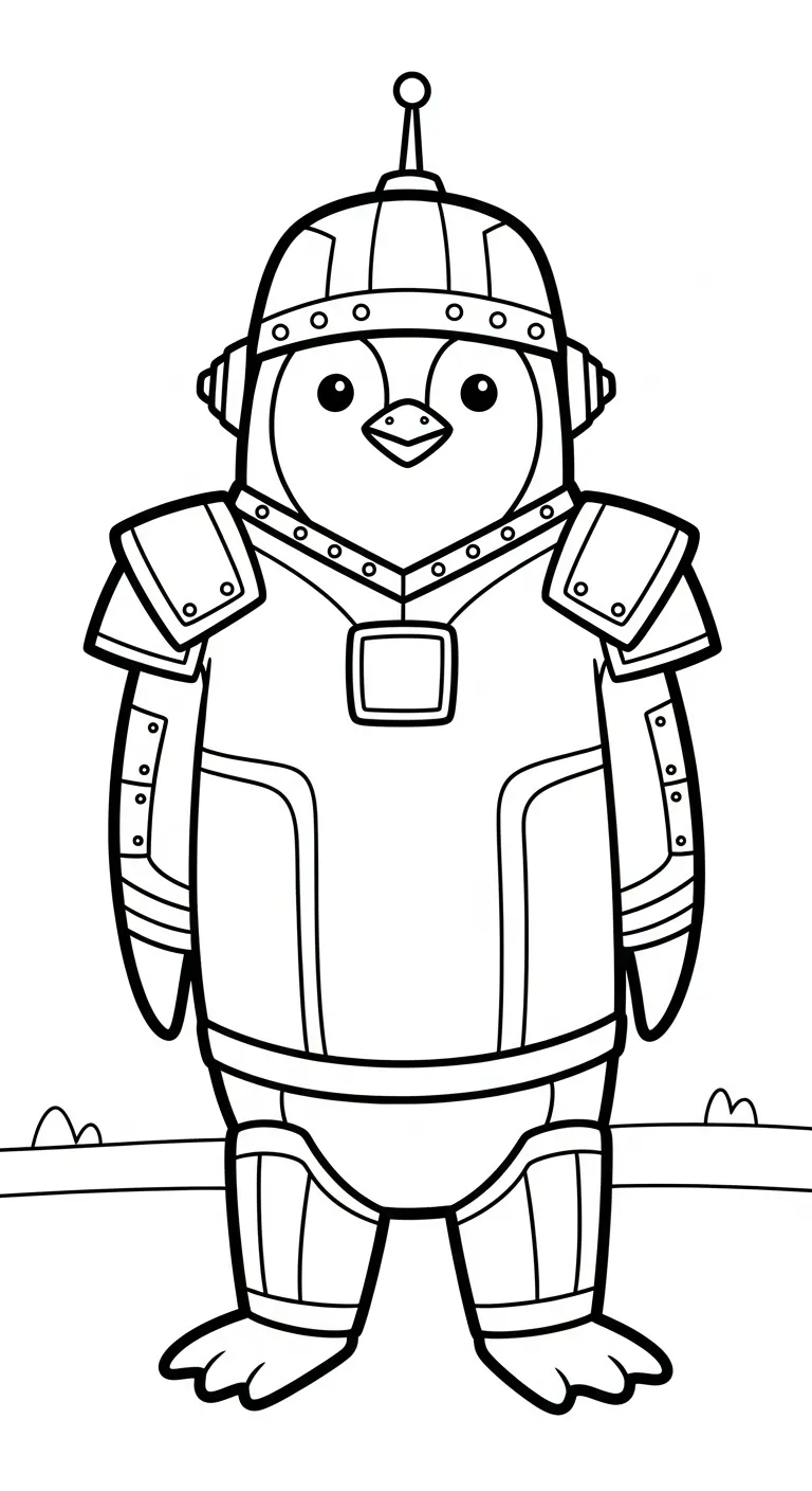 tranh tô màu Tranh Tô Màu Chim Cánh Cụt cho bé 5 tuổi