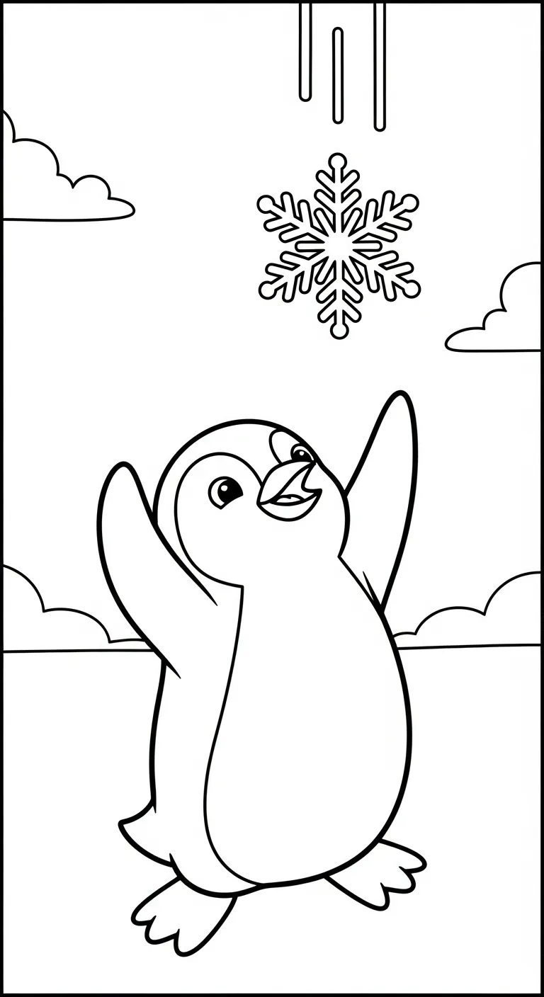 in hình tô màu Tranh Tô Màu Chim Cánh Cụt