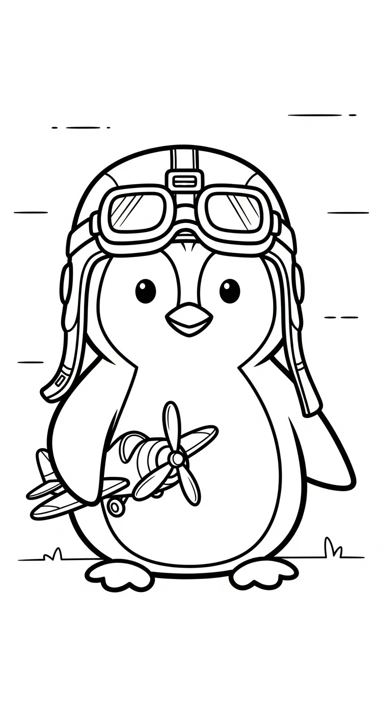 tranh tô màu Tranh Tô Màu Chim Cánh Cụt cho bé mới nhất