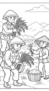 tải hình tô màu Tranh Tô Màu Chú Bộ Đội miễn phí