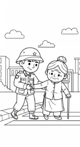 tải tranh tô màu Tranh Tô Màu Chú Bộ Đội pdf