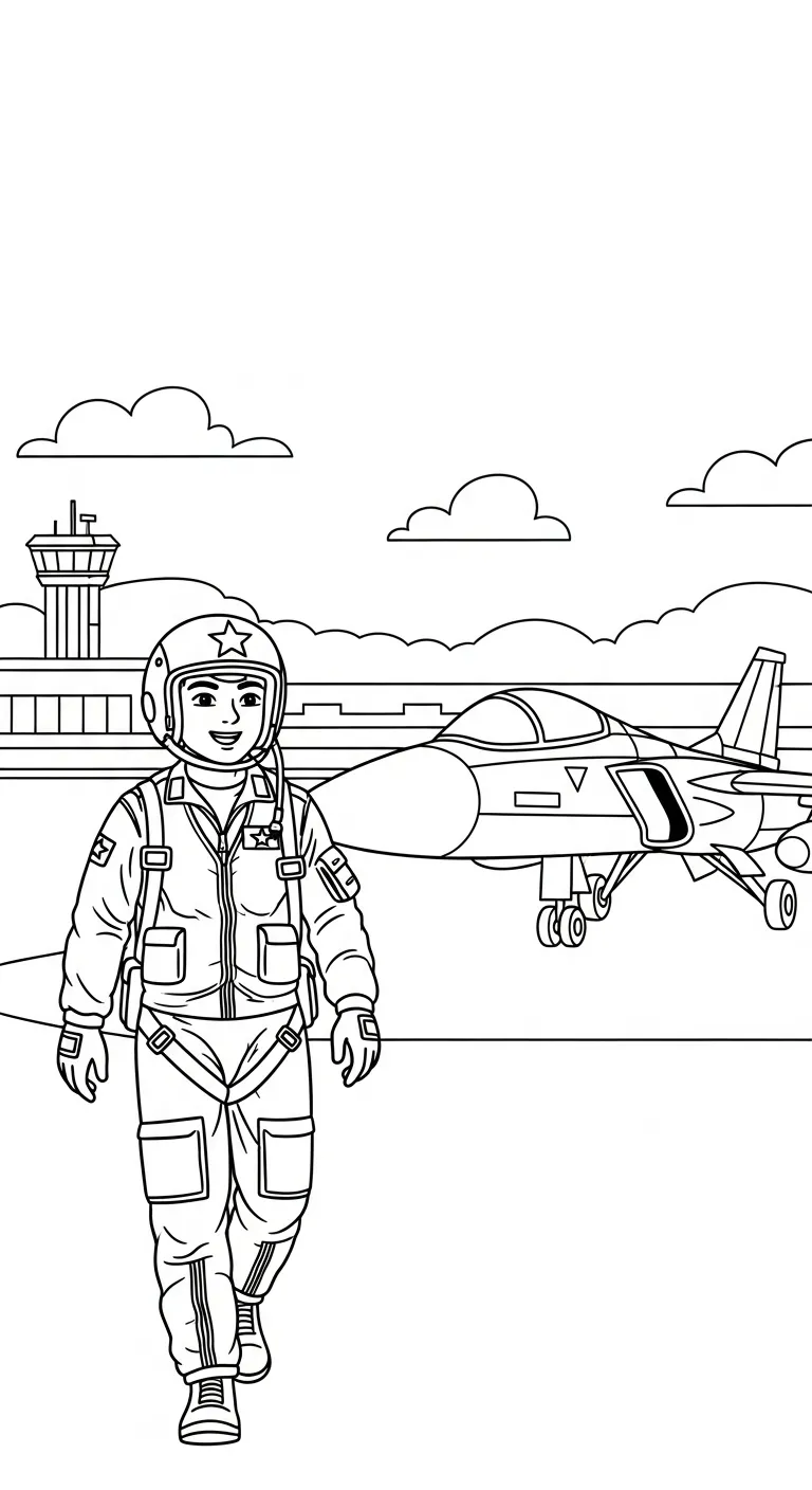 in tranh tô màu Tranh Tô Màu Chú Bộ Đội cho bé 7 tuổi 1