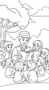 in tranh tô màu Tranh Tô Màu Chú Bộ Đội miễn phí