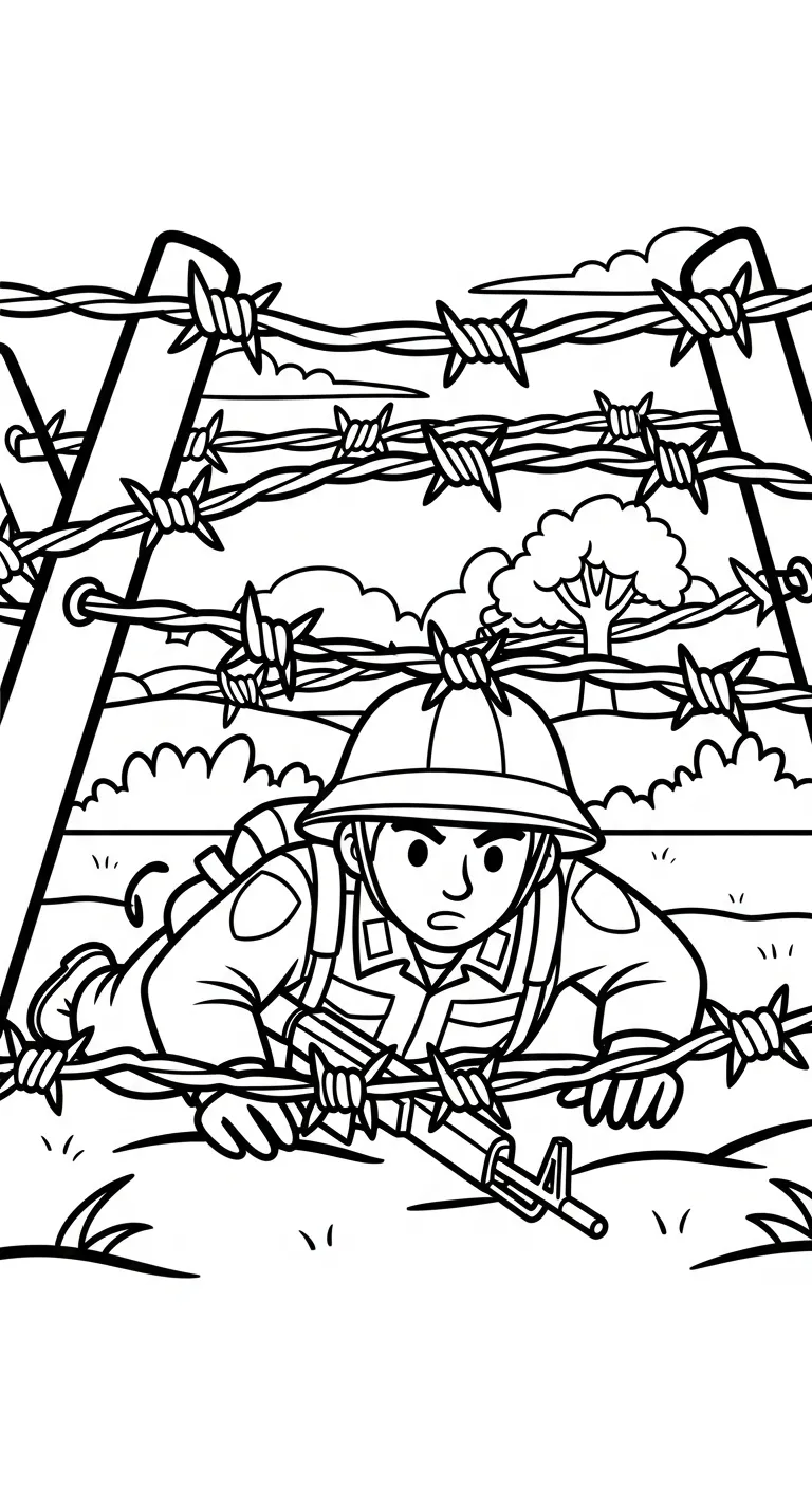 mẫu in tranh tô màu Tranh Tô Màu Chú Bộ Đội cho bé