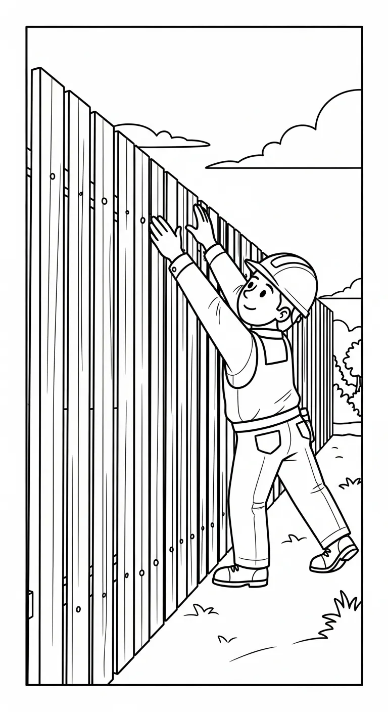 in tranh tô màu Tranh Tô Màu Chú Công Nhân Xây Dựng cho bé 4 tuổi