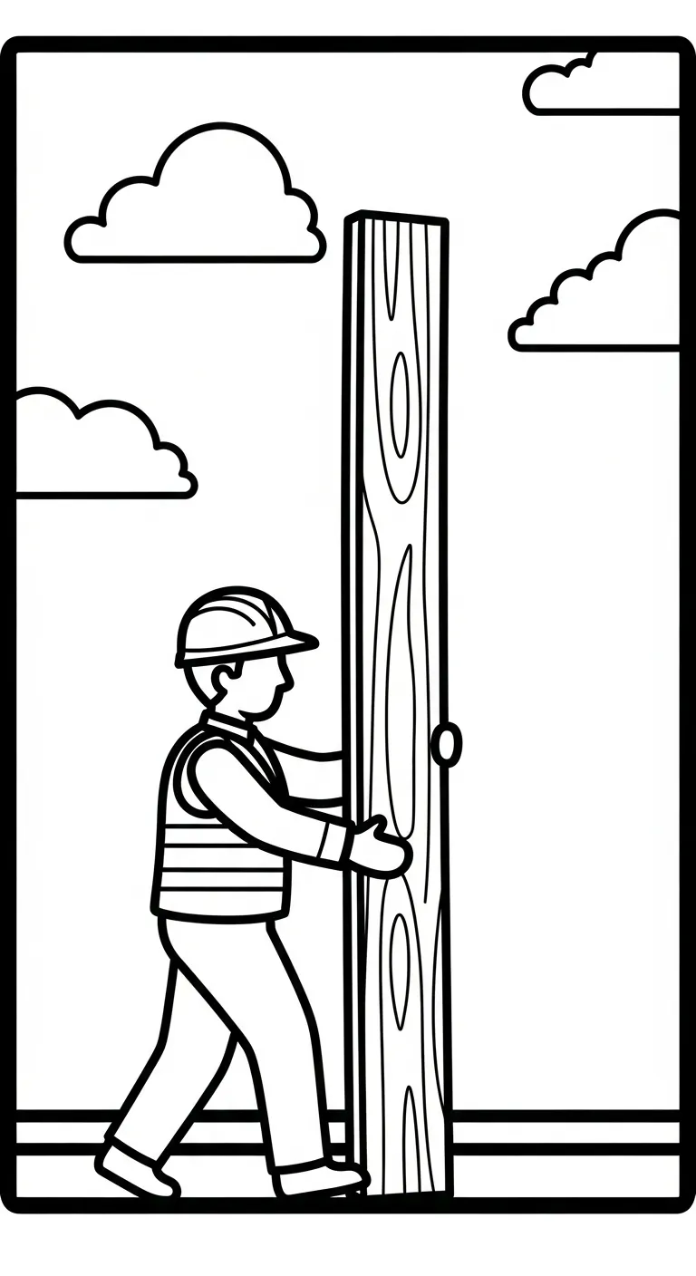 in hình tô màu Tranh Tô Màu Chú Công Nhân Xây Dựng cho bé 5 tuổi