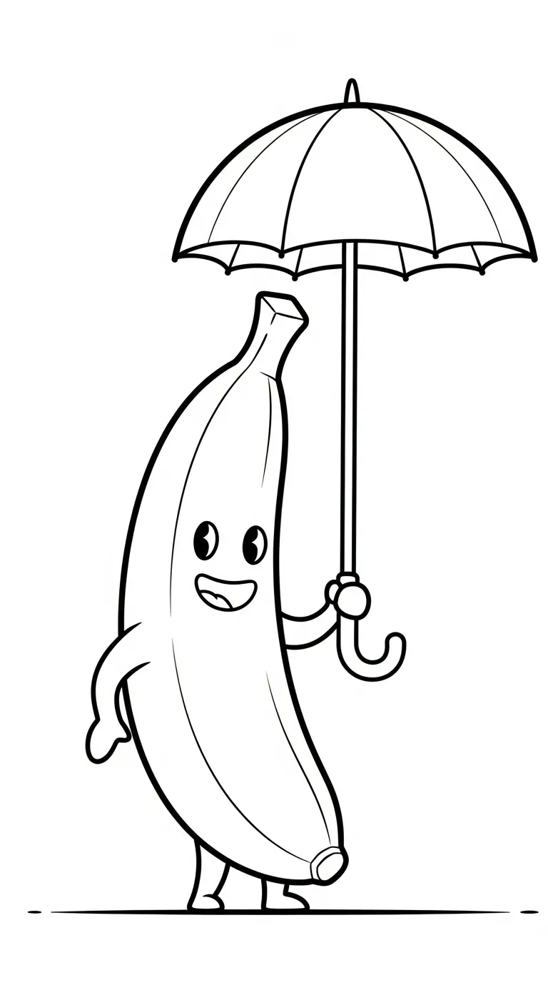 in hình tô màu Tranh Tô Màu Chuối