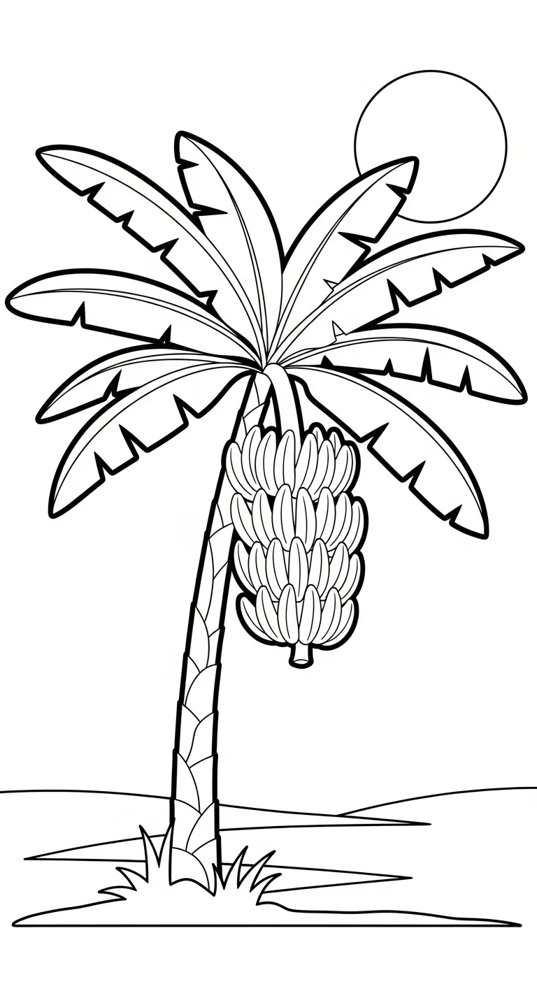 tải tranh tô màu Tranh Tô Màu Chuối