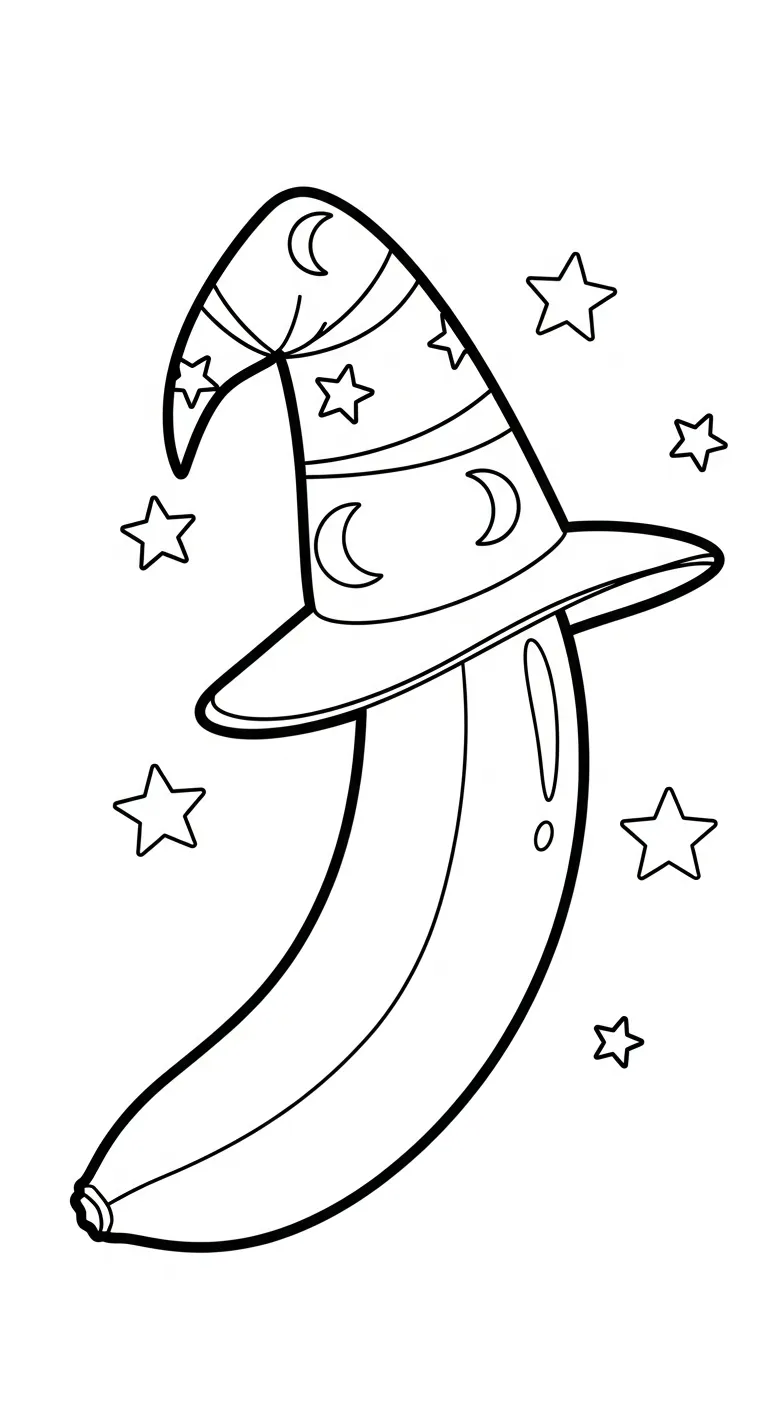 in hình tô màu Tranh Tô Màu Chuối cho bé 3 tuổi