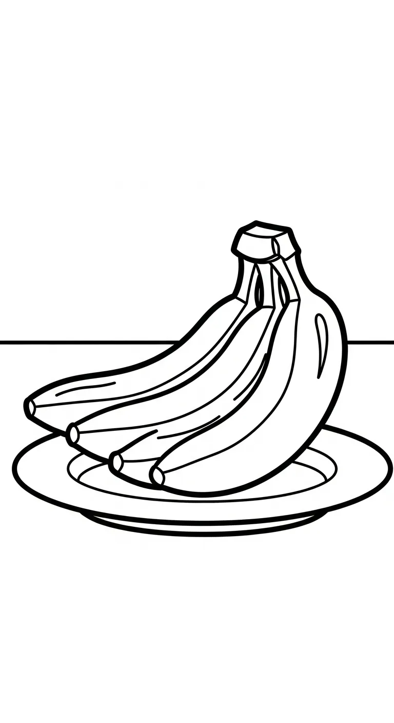 in tranh tô màu Tranh Tô Màu Chuối cho bé 7 tuổi