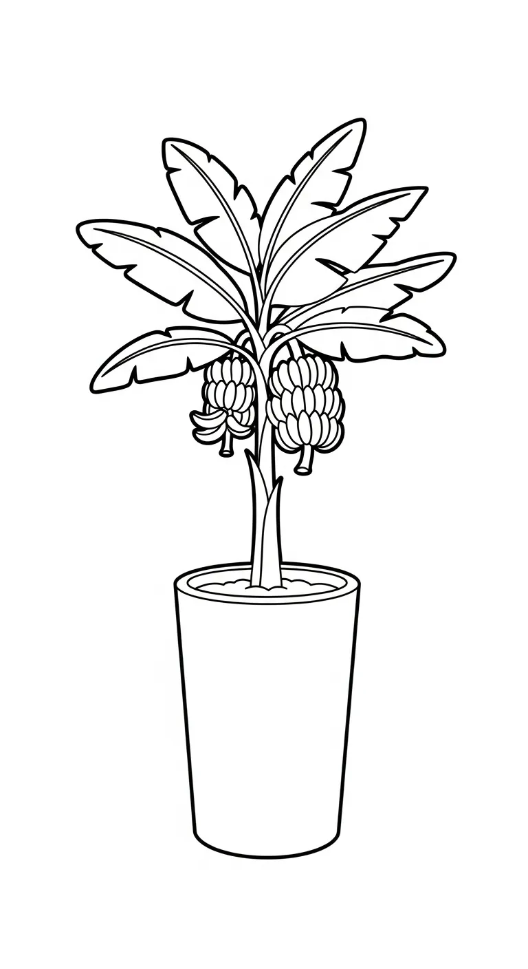 download hình tô màu Tranh Tô Màu Chuối miễn phí