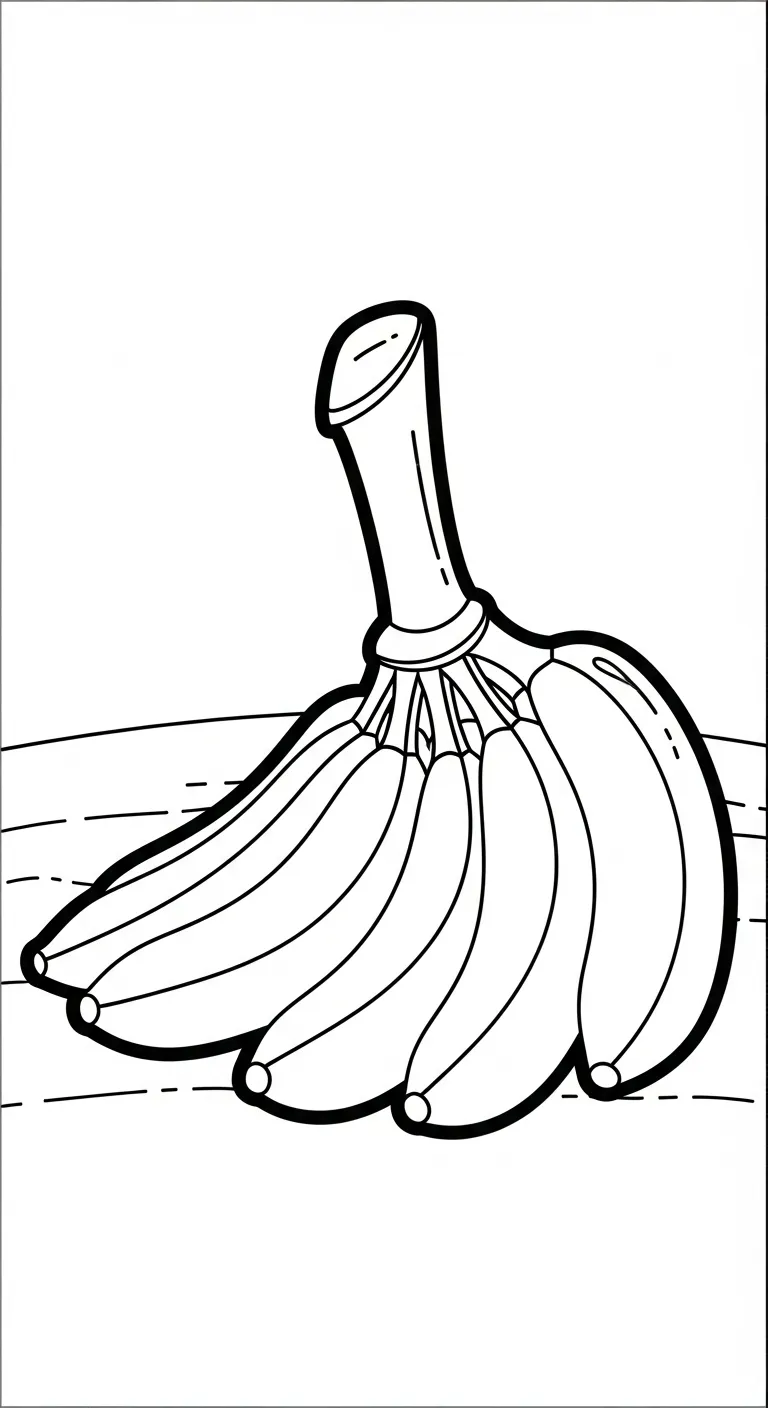 tải file hình tô màu Tranh Tô Màu Chuối