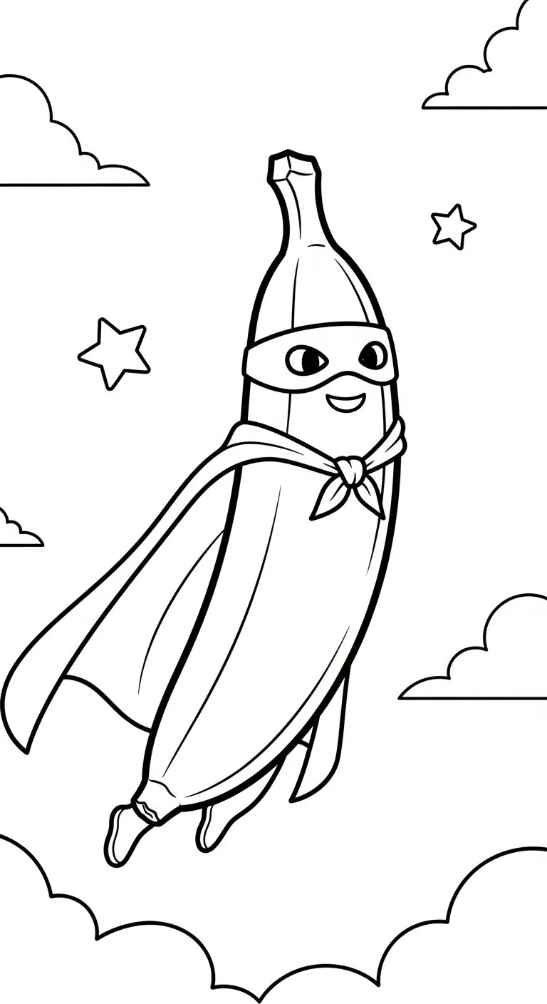 in tranh tô màu Tranh Tô Màu Chuối khổ A4