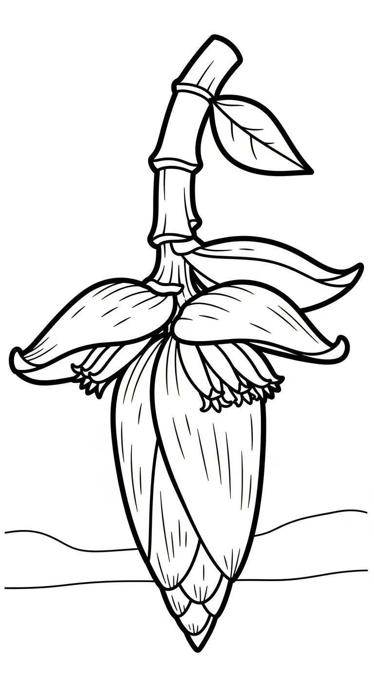 tranh tô màu Tranh Tô Màu Chuối cho bé mới nhất