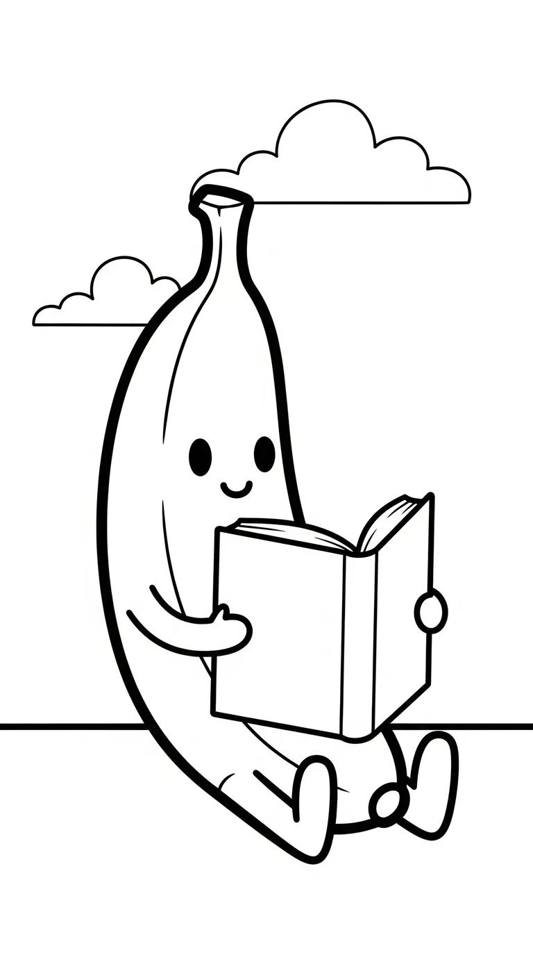 in tranh tô màu Tranh Tô Màu Chuối