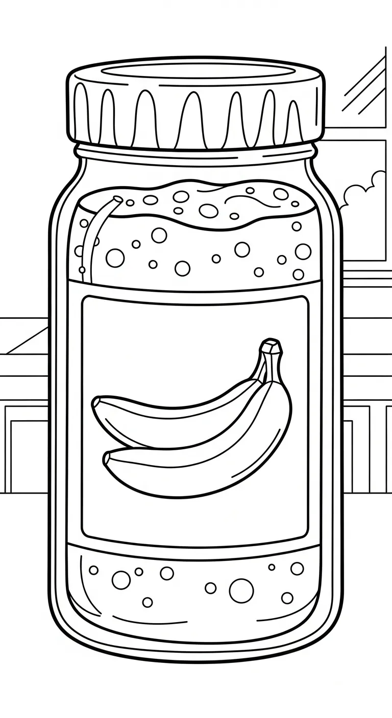 tranh tô màu Tranh Tô Màu Chuối rõ nét