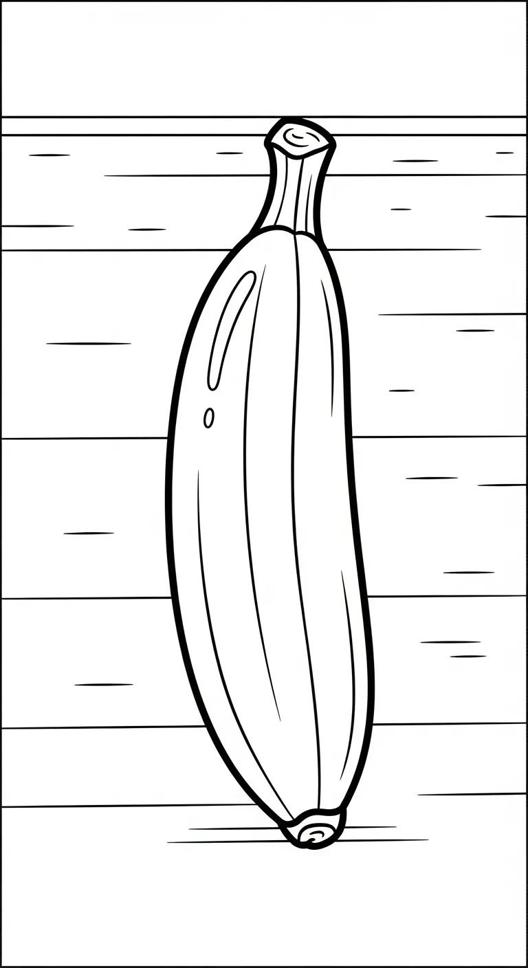 tranh tô màu Tranh Tô Màu Chuối cho bé 4 tuổi