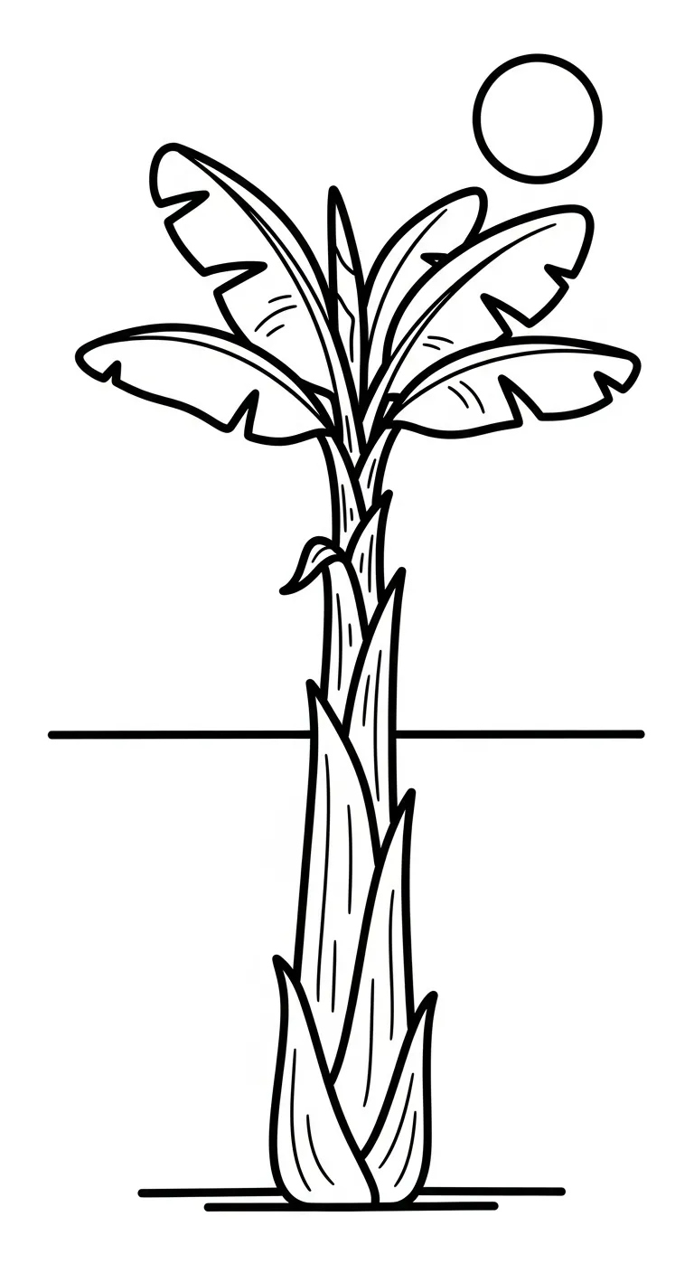 tranh tô màu Tranh Tô Màu Chuối miễn phí