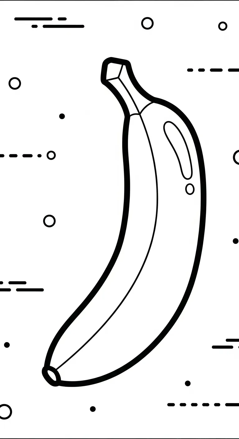 mẫu tranh tô màu Tranh Tô Màu Chuối cho bé