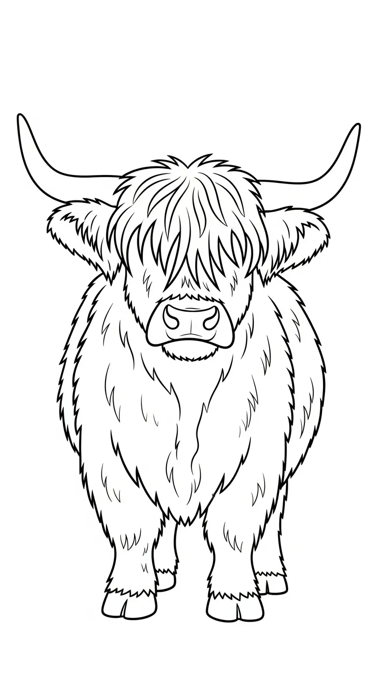 tranh tô màu Con Bò cho bé mới nhất 1