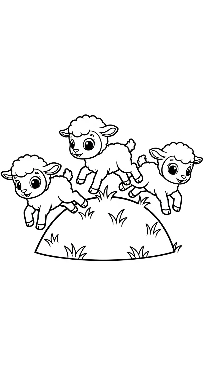 hình tô màu Cừu cho trẻ em