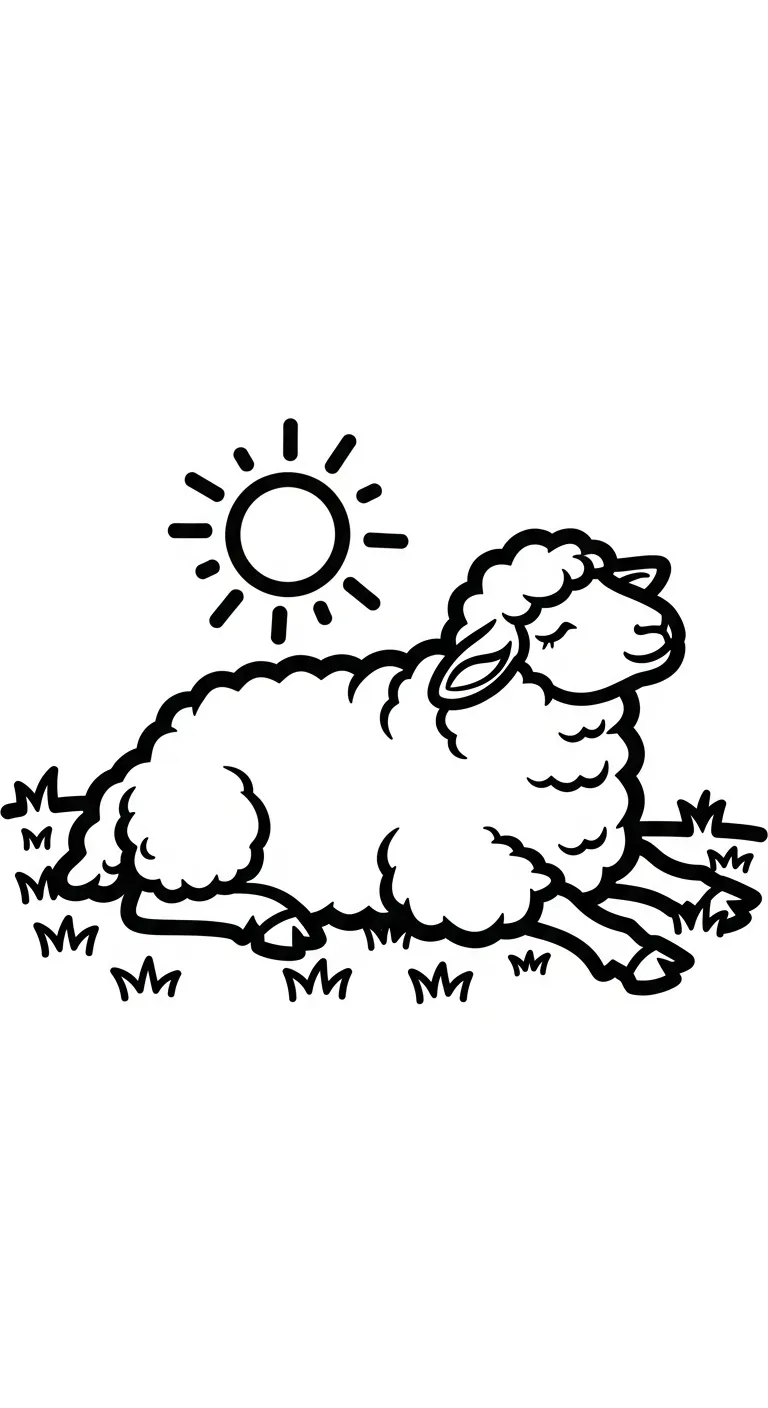tải tranh tô màu Cừu không mất tiền