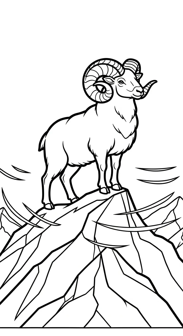 in tranh tô màu Cừu cho bé 3 tuổi